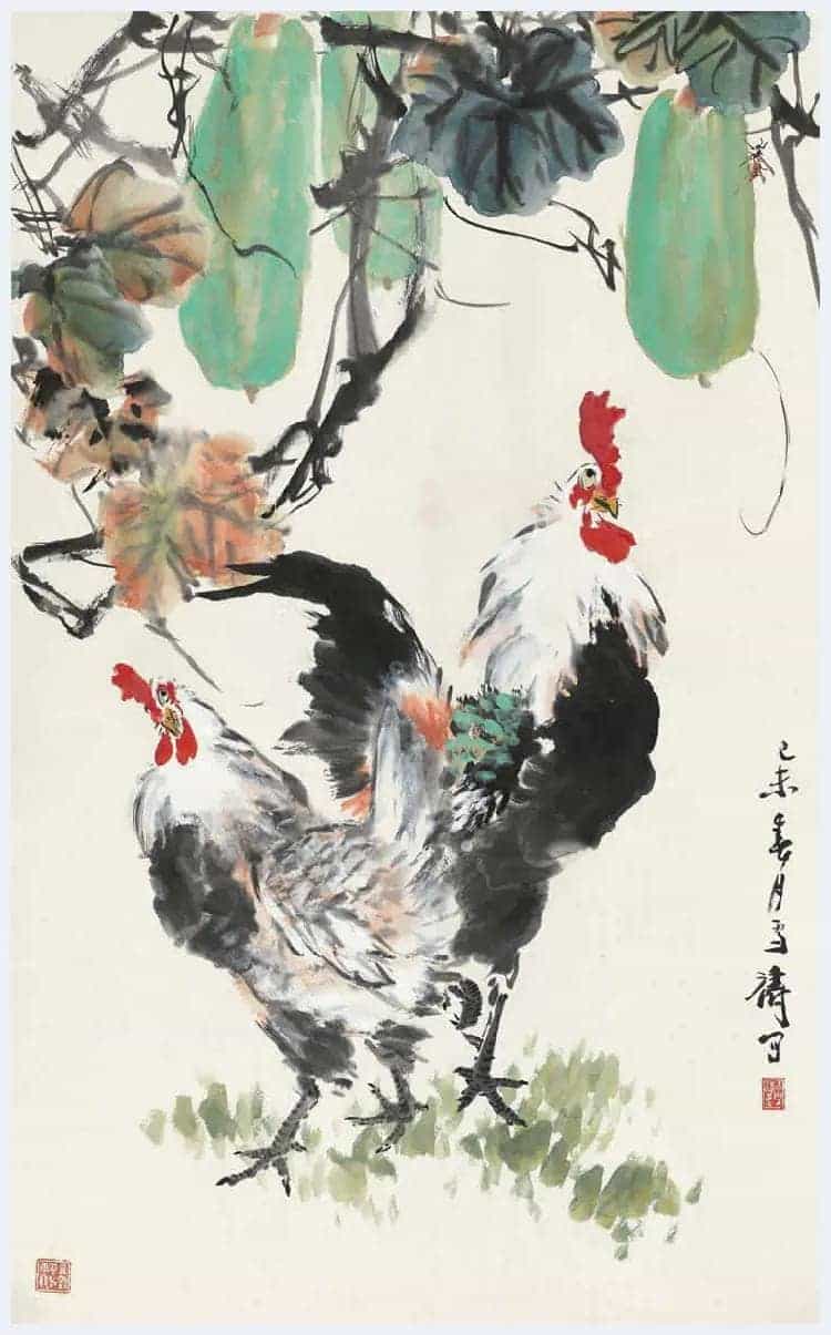 王雪涛《双吉图》大吉大利_第5张