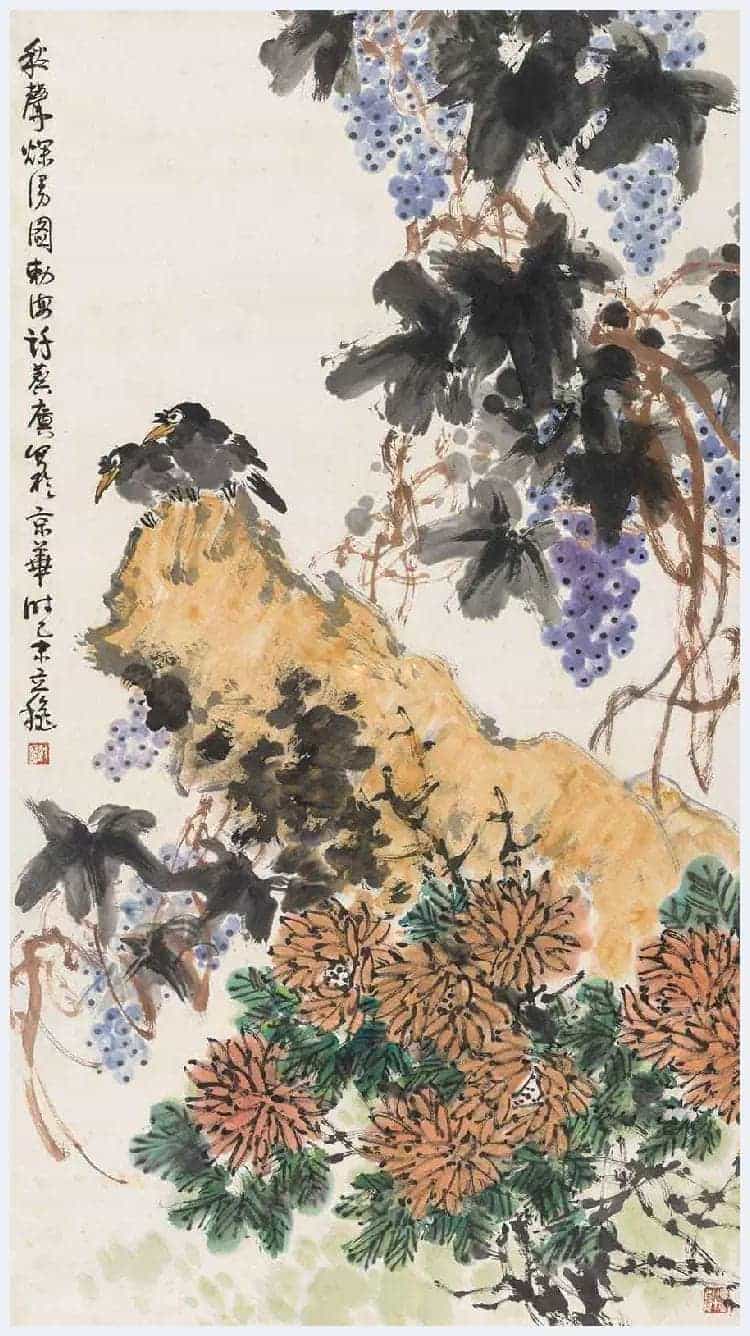 许麟庐写意花鸟作品欣赏_第1张