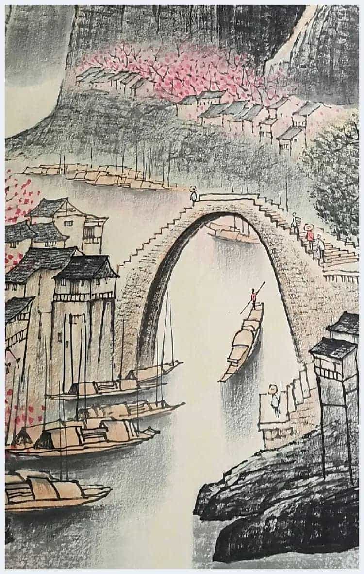 李可染丈二《漓江》堪称旷世经典_第8张