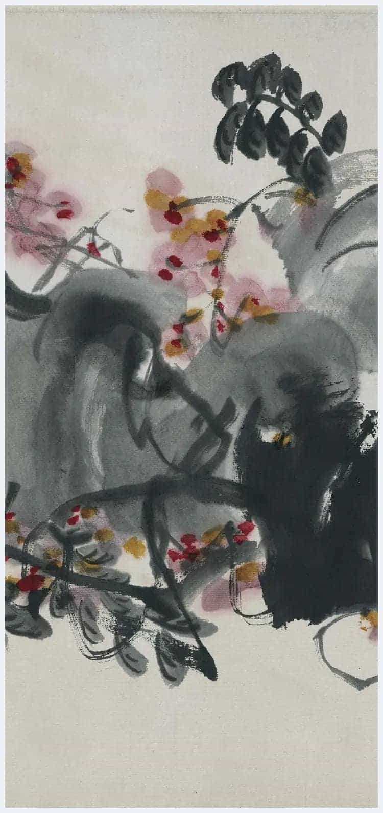 齐白石《折枝花卉长卷》图赏_第3张