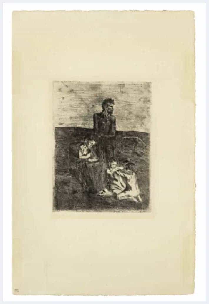 毕加索首批版画《卖艺人系列》将于伦敦进行拍卖_第4张