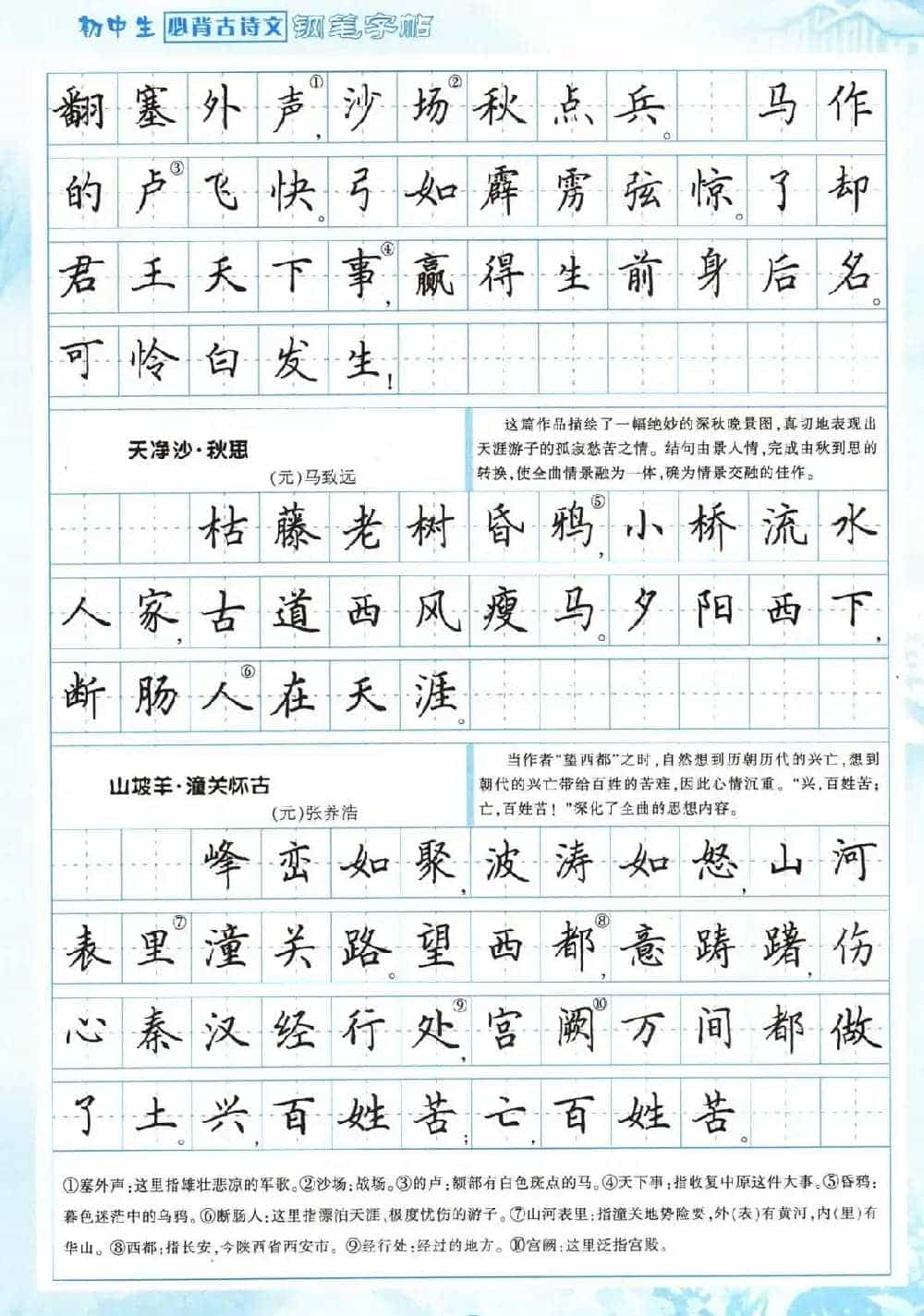 田英章钢笔字帖欣赏《初中生必背古诗文》_第23张