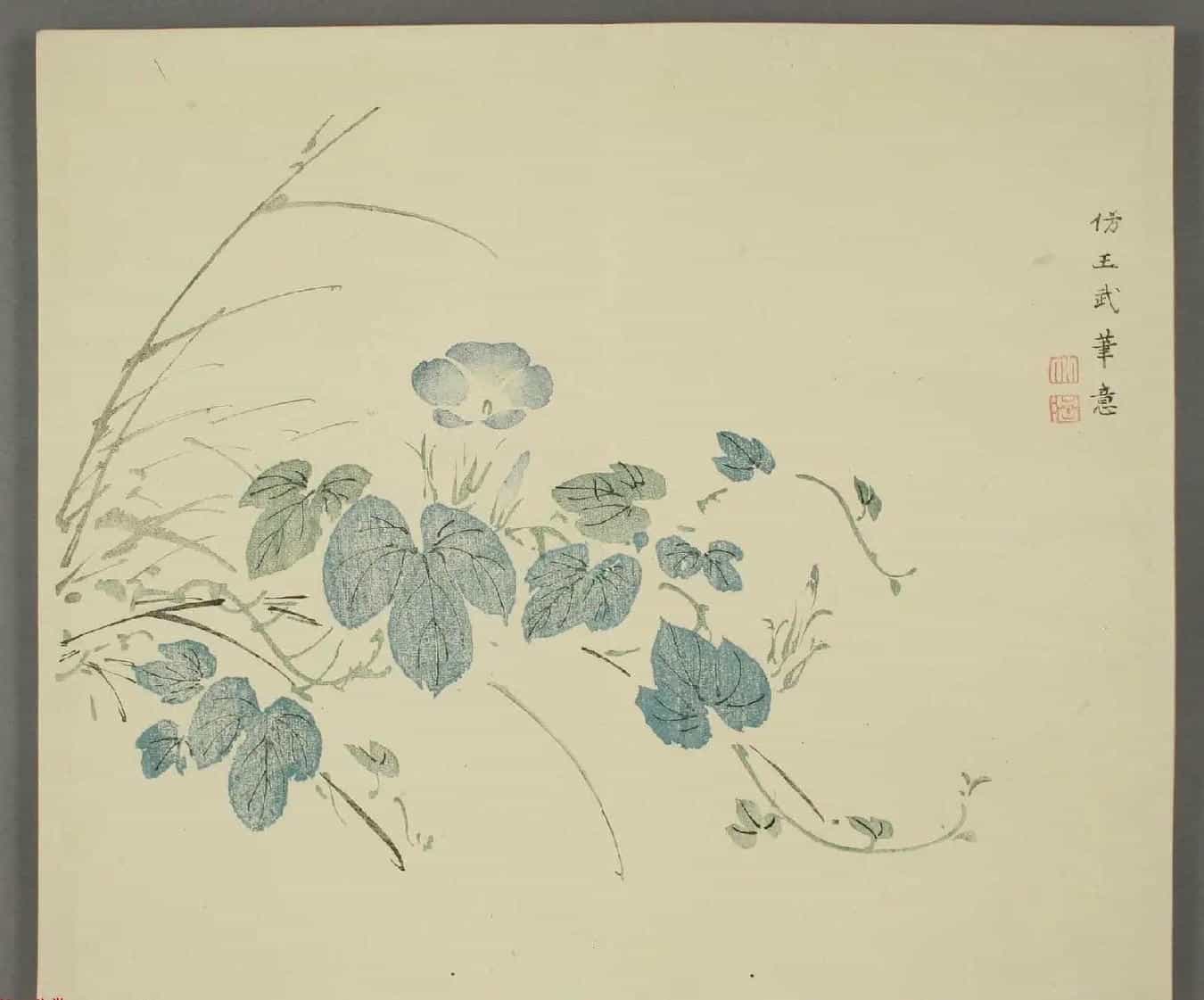 日本竹洞花鸟画欣赏《融斋画谱》_第20张