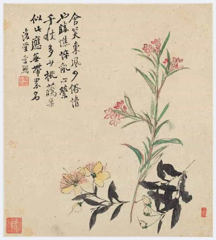李鱓花鸟册页欣赏_第4张