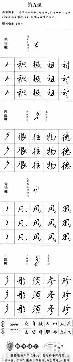 硬笔书法入门教程：基本笔画+行楷书法九课_第14张