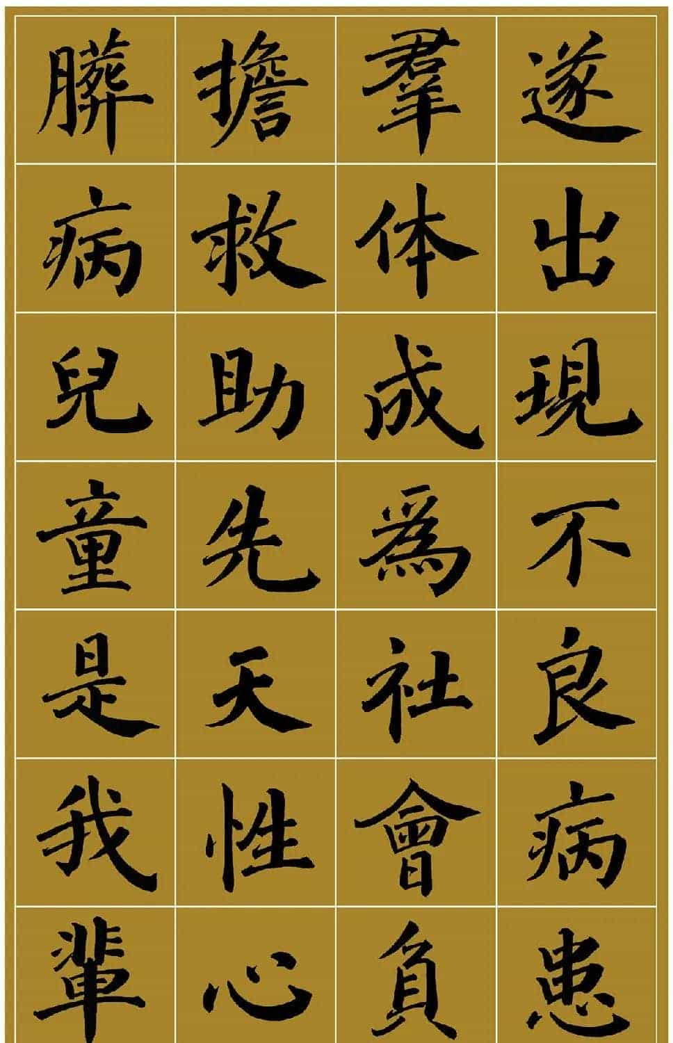 范笑歌楷书《中国少儿先心病基金宣讲辞》_第4张