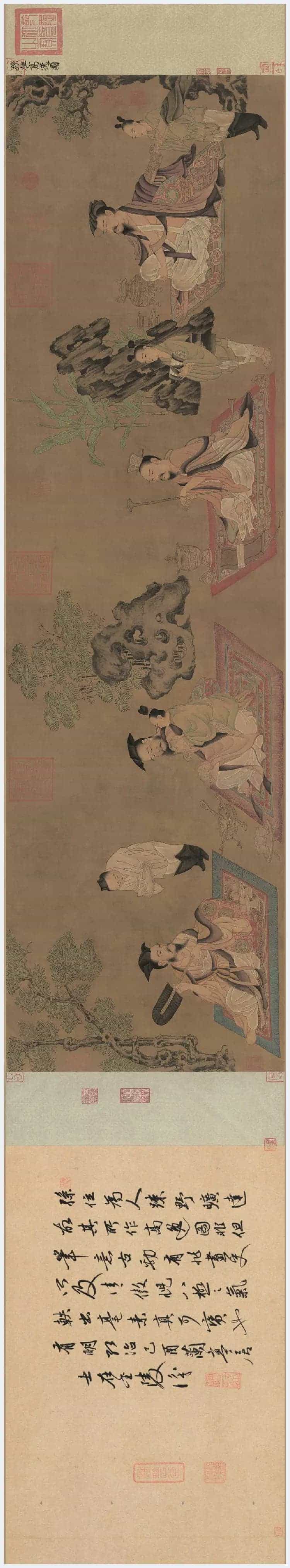 孙位《竹林七贤图》残卷欣赏_第1张