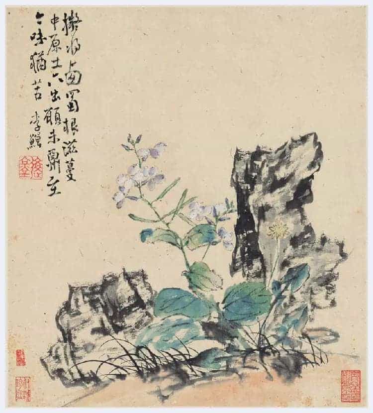 李鱓花鸟册页欣赏_第2张
