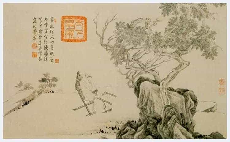唐寅山水人物画（高清大图）_第10张