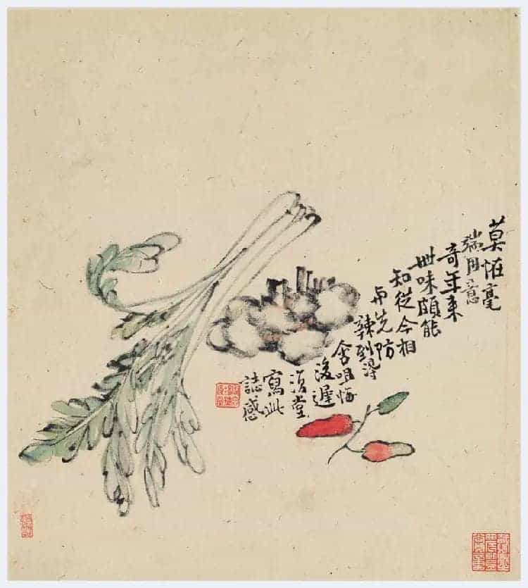 李鱓花鸟册页欣赏_第1张