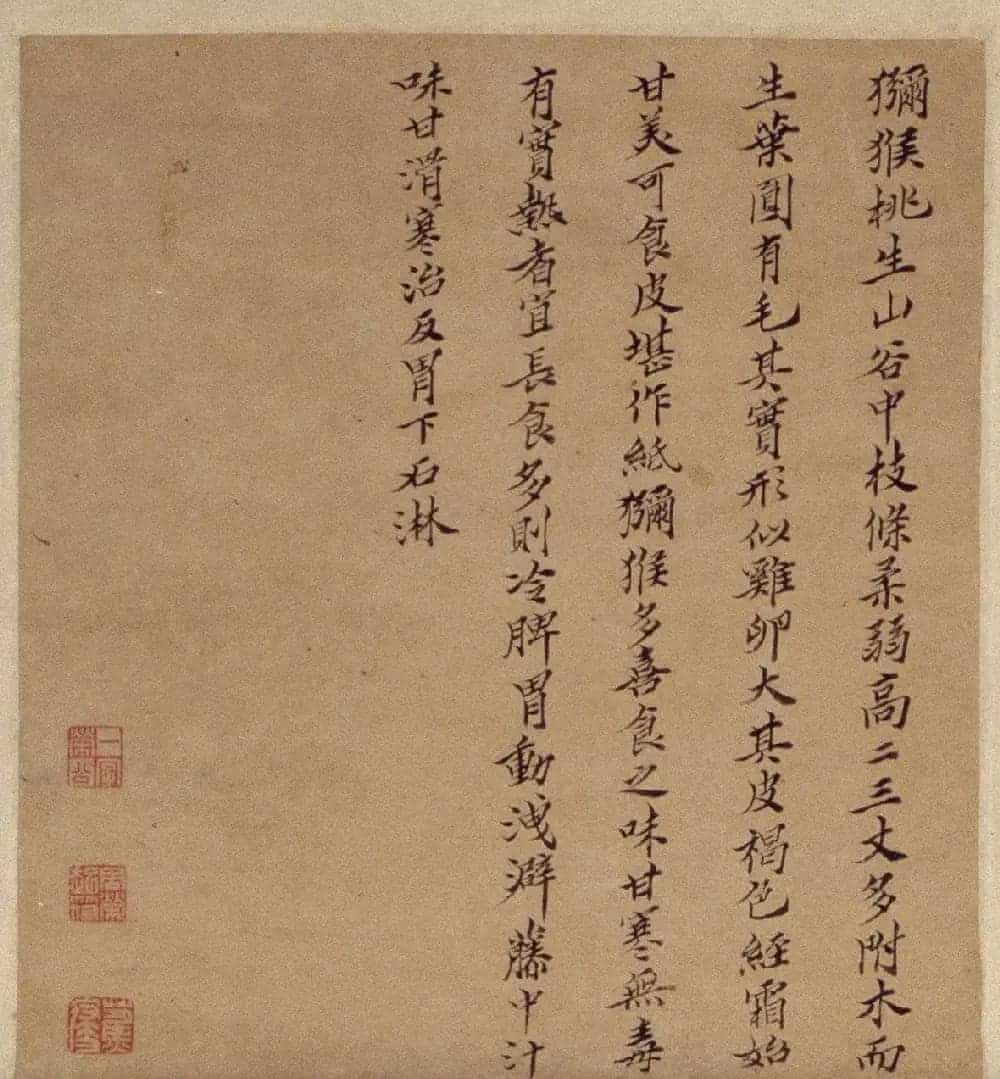 周淑禧、周淑祜两姐妹小楷《本草图》四条屏_第4张