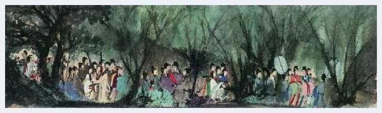 傅抱石长卷《丽人行》铭心经典再现！_第10张