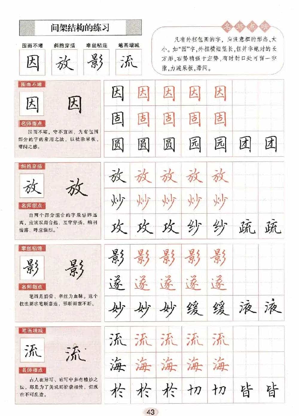 田英章钢笔楷书字帖《无师自通学书法》_第44张