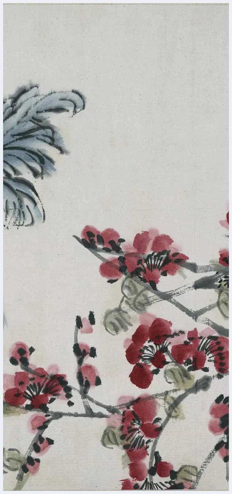 齐白石《折枝花卉长卷》图赏_第14张