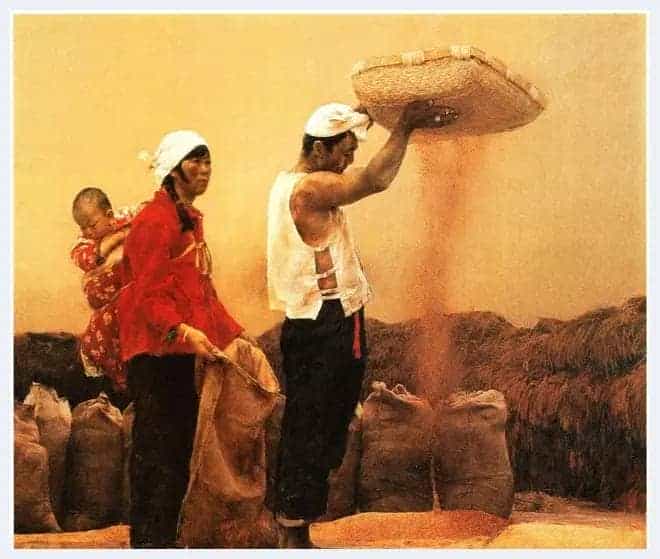 经典农民气息乡土风情油画欣赏_第4张
