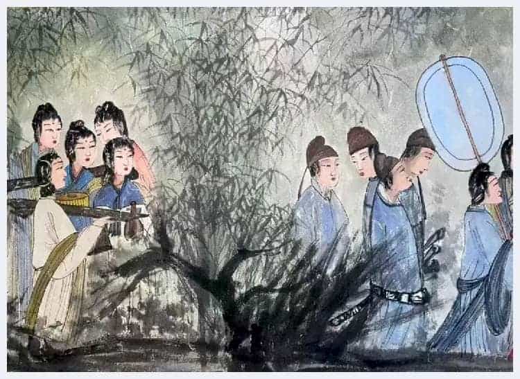 傅抱石长卷《丽人行》铭心经典再现！_第5张