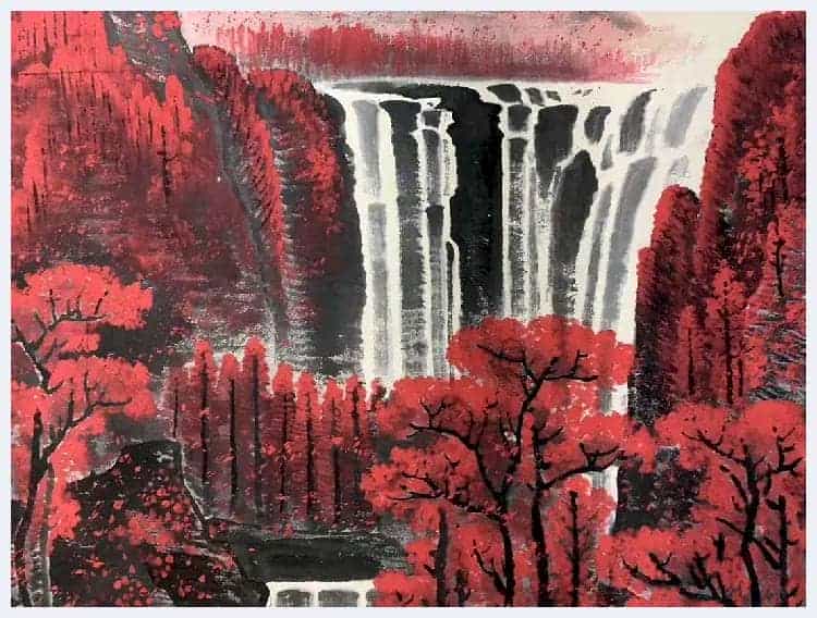 李可染横幅《万山红遍》首度面世_第7张