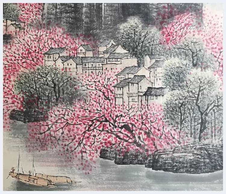 李可染丈二《漓江》堪称旷世经典_第6张