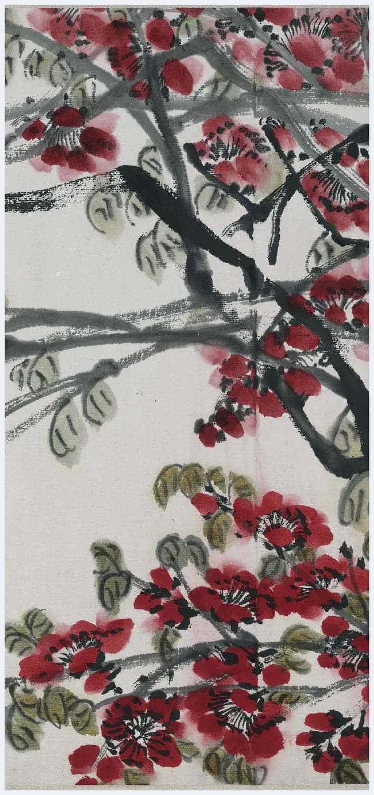 齐白石《折枝花卉长卷》图赏_第11张
