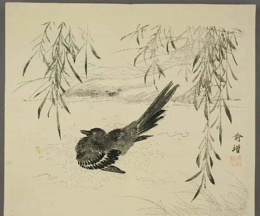 日本竹洞花鸟画欣赏《融斋画谱》_第12张
