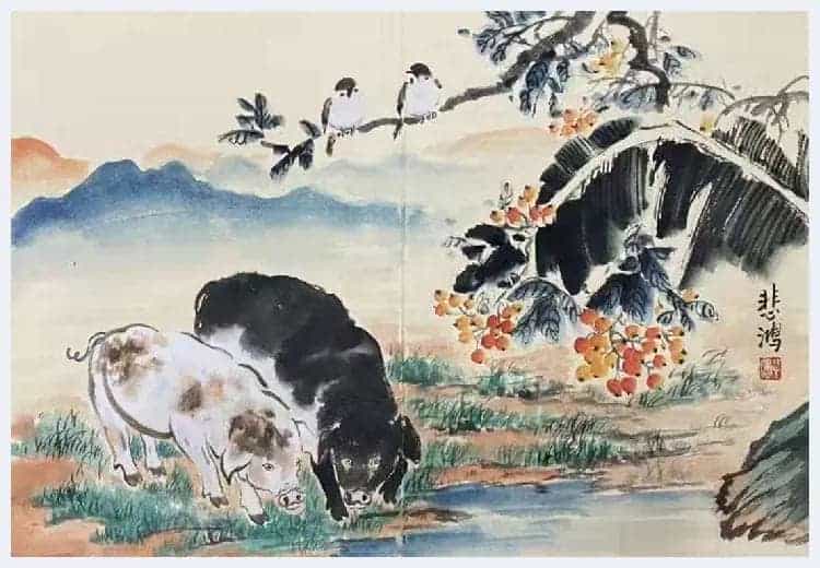 徐悲鸿《十二生肖图册》绝世孤品首现！_第10张