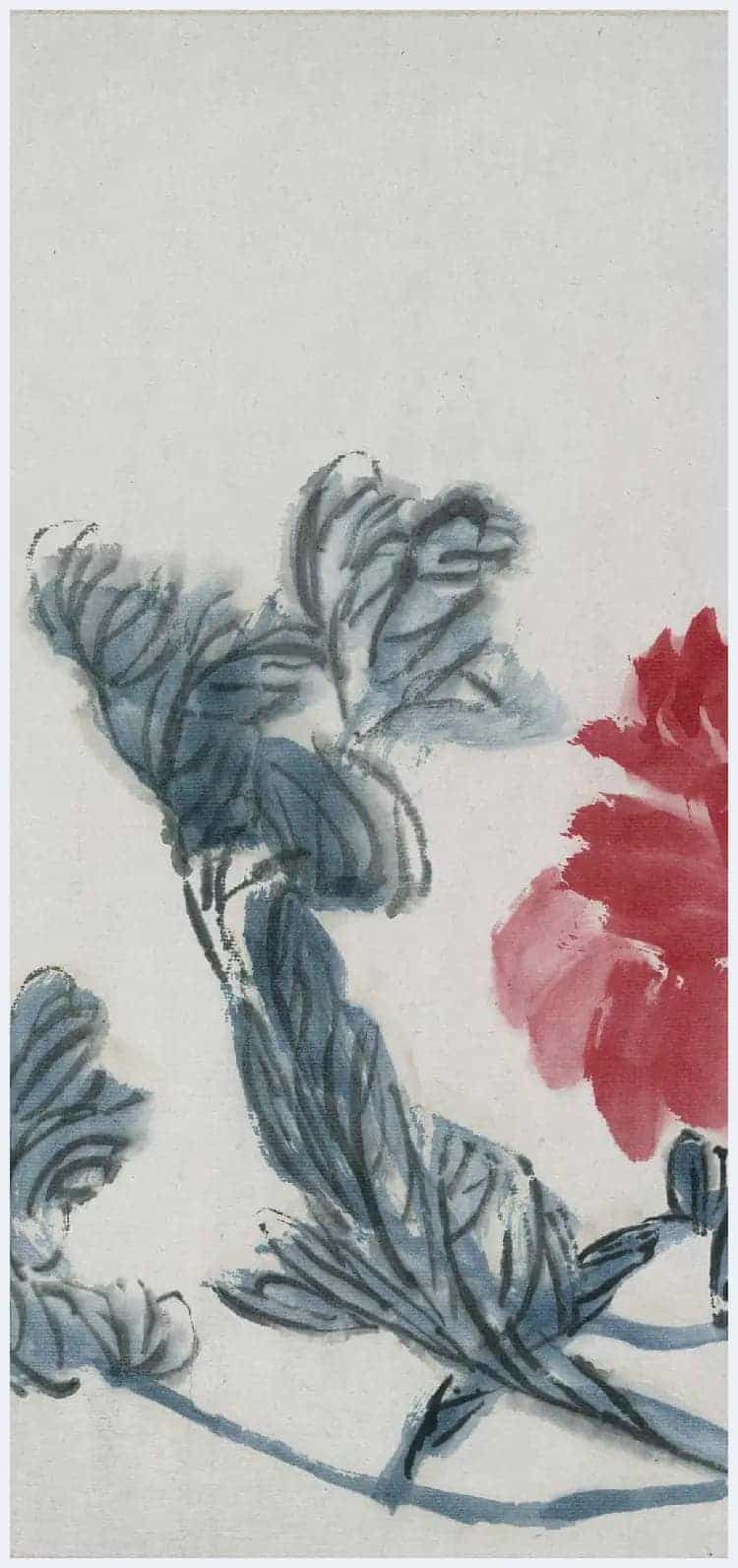 齐白石《折枝花卉长卷》图赏_第16张