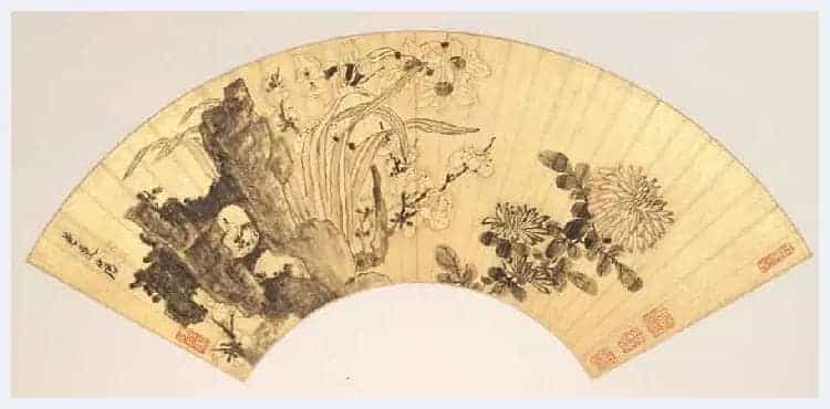 明代陈洪绶《林亭清话图》扇面赏析_第10张
