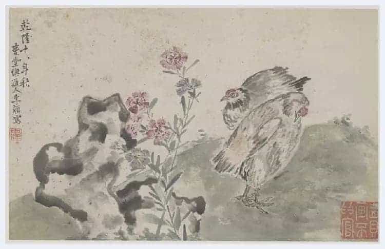 李鱓花鸟册页欣赏_第23张