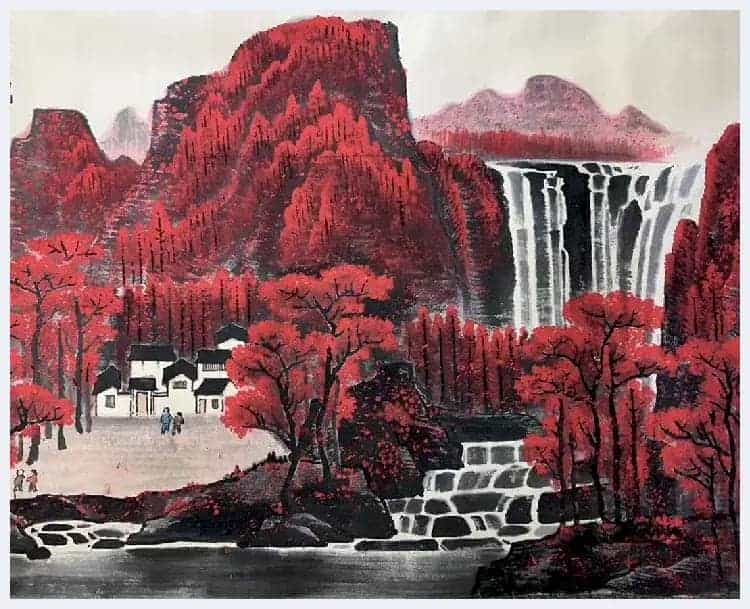 李可染横幅《万山红遍》首度面世_第3张