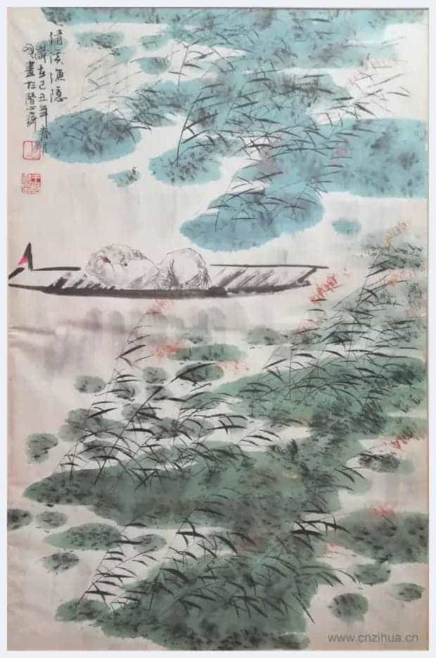 王明明作品《清溪渔隐图》您一定没见过_第1张