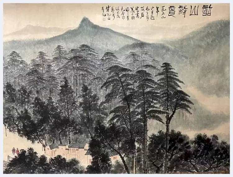 傅抱石丈二《韶山诗意》馆级钜制_第3张