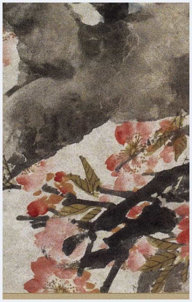 任伯年《桃花双鸡图》图赏_第4张