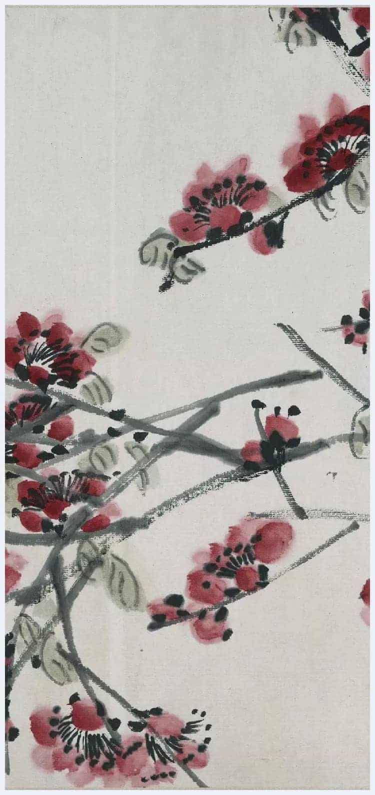 齐白石《折枝花卉长卷》图赏_第13张