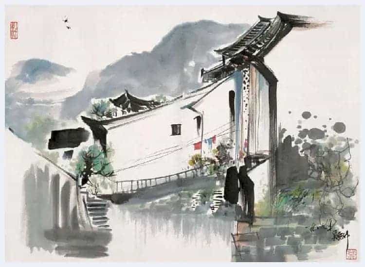 吴冠中，画不尽的江南人家 !_第8张