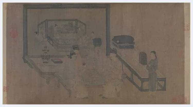 周文矩《重屏会棋图》欣赏_第1张