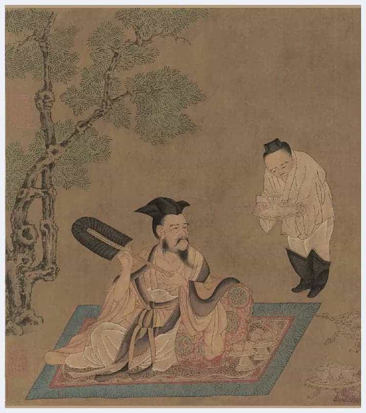 孙位《竹林七贤图》残卷欣赏_第3张