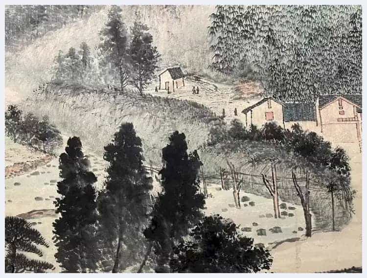 傅抱石丈二《韶山诗意》馆级钜制_第4张