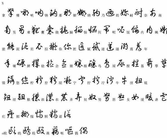 硬笔书法字帖常用汉字草书写法示例_第17张