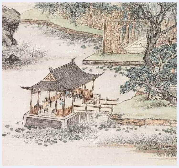 冯超然吴湖帆合作作品《春竹沁馆图》图赏_第3张