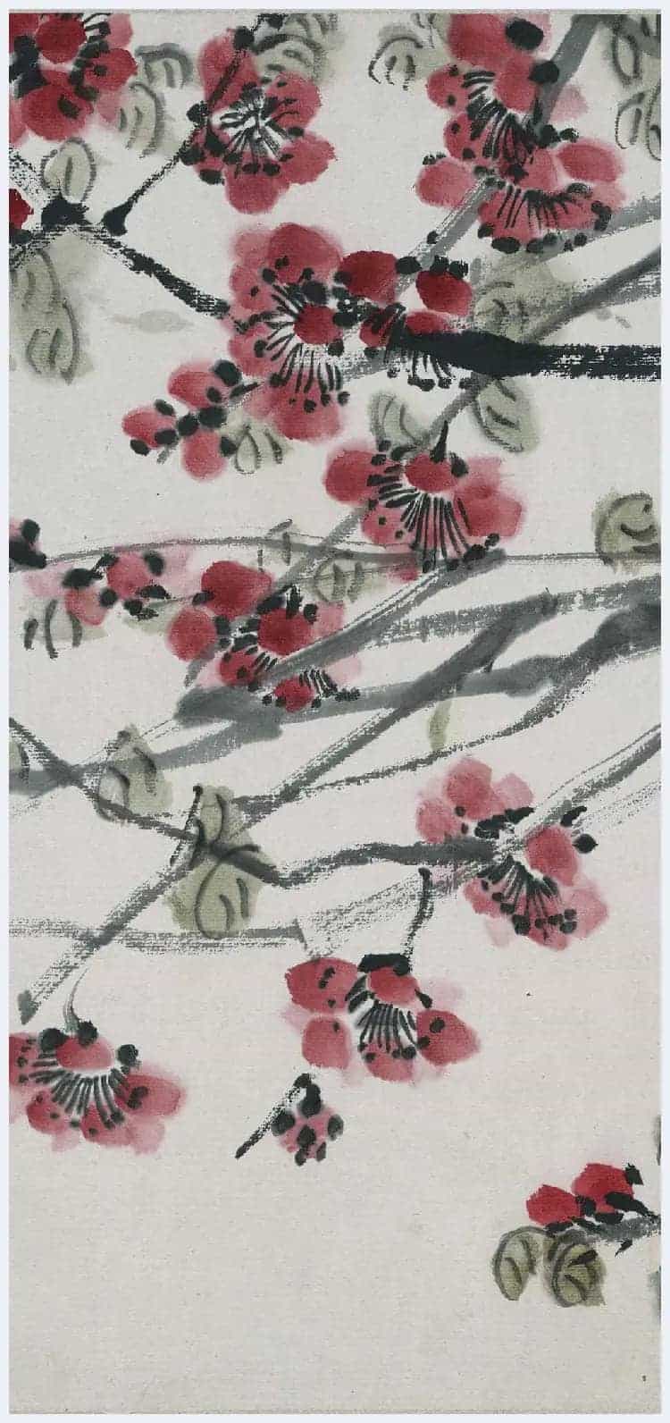 齐白石《折枝花卉长卷》图赏_第12张
