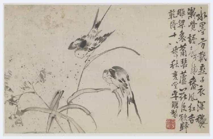 李鱓花鸟册页欣赏_第27张