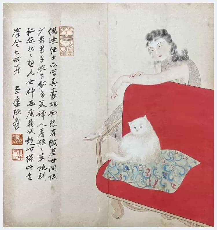 张大千《仕女册页》铭心极品_第7张