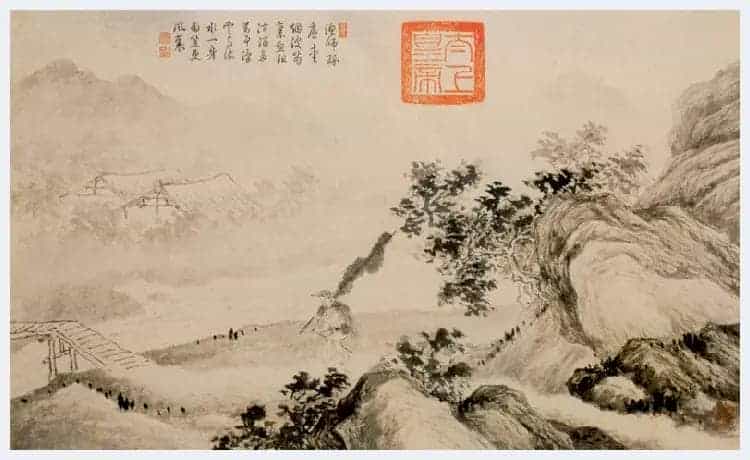 唐寅山水人物画（高清大图）_第2张