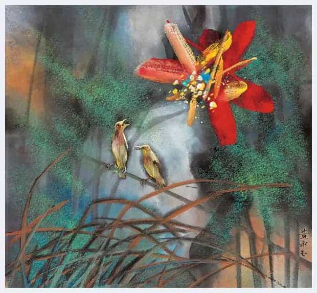 黄永玉荷花作品欣赏_第5张
