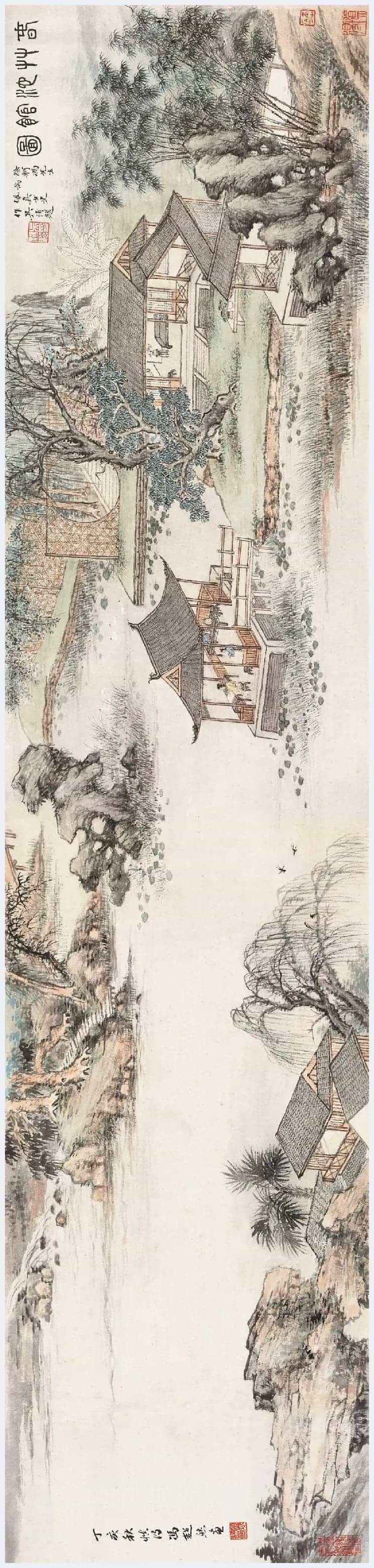 冯超然吴湖帆合作作品《春竹沁馆图》图赏_第6张