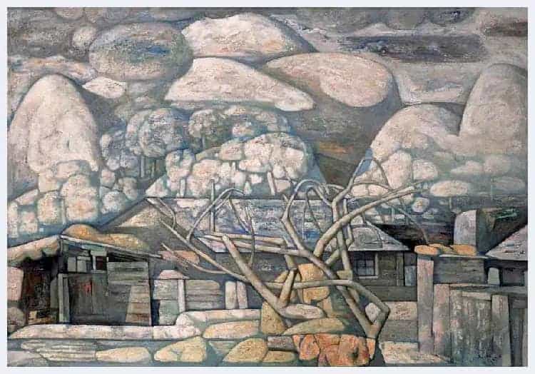 朱伟油画作品《雪霁》图赏_第1张