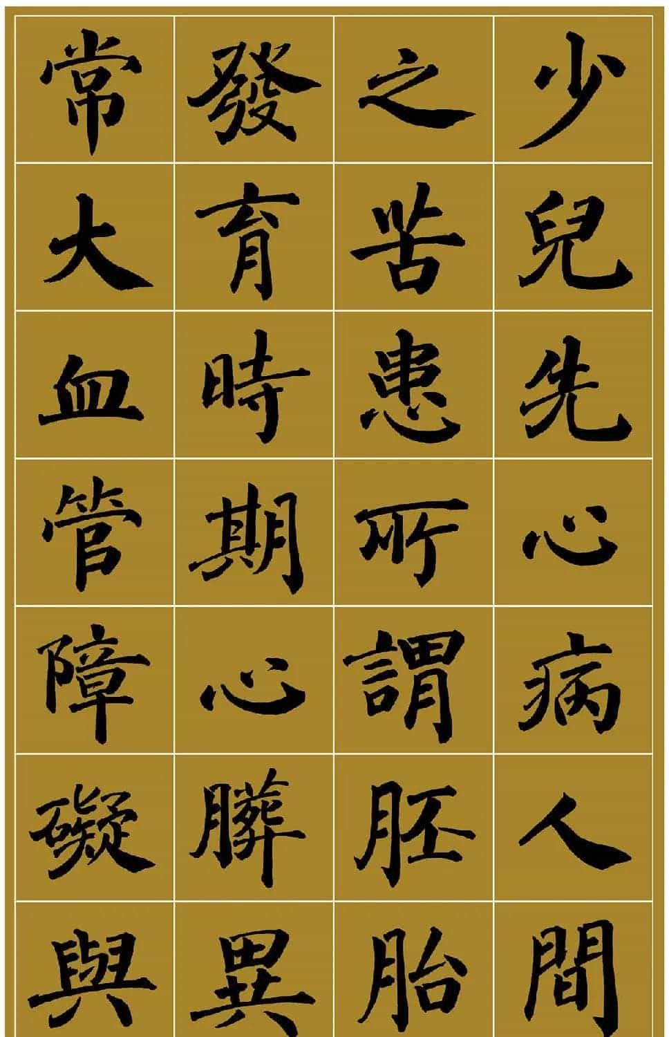范笑歌楷书《中国少儿先心病基金宣讲辞》_第1张
