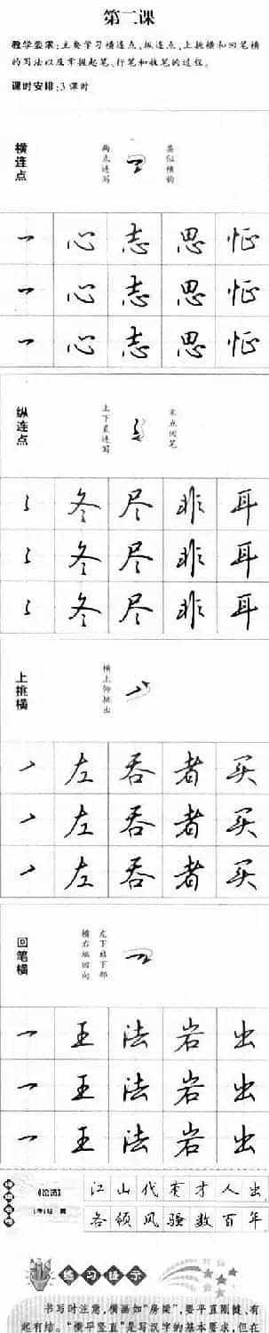 硬笔书法入门教程：基本笔画+行楷书法九课_第11张