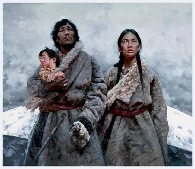 艾轩油画作品《藏族女孩》，美得让你窒息！_第4张